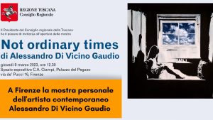 Mostra di arte contem poranea di Alessandro Di Vicino Gaudio a Firenze