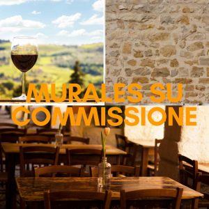 murales interno per un ristorante di Roma